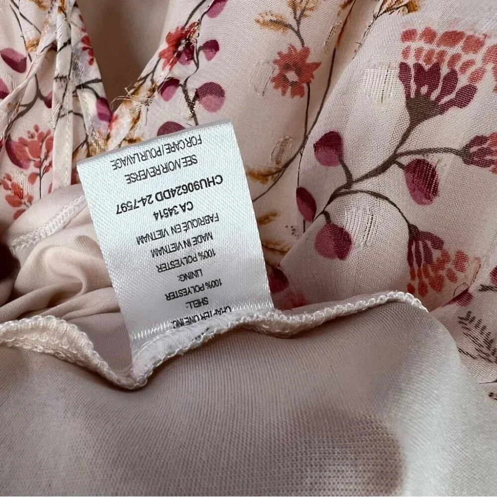 Autres filles shirt tshirt blouse flowy flowers Floral Blouse - Cream and Pink